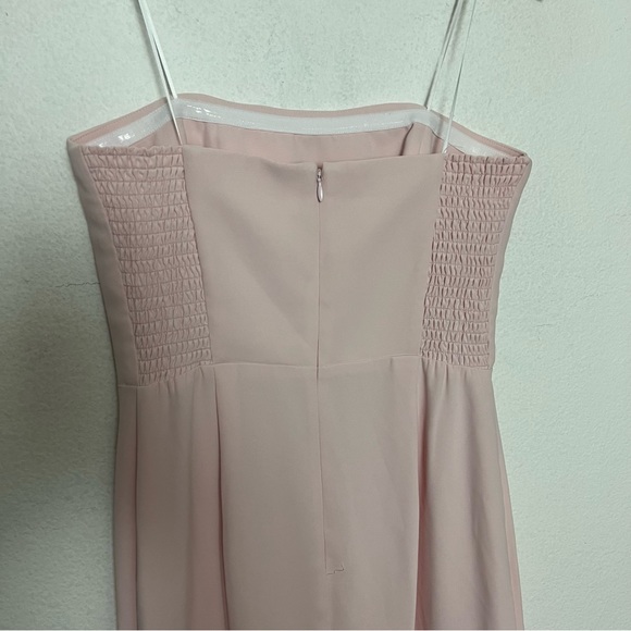 NWOT Amanda Uprichard Mandy Blush Pink Strapless Gown Maxi Dress - Picture 6 of 8